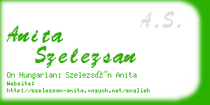 anita szelezsan business card